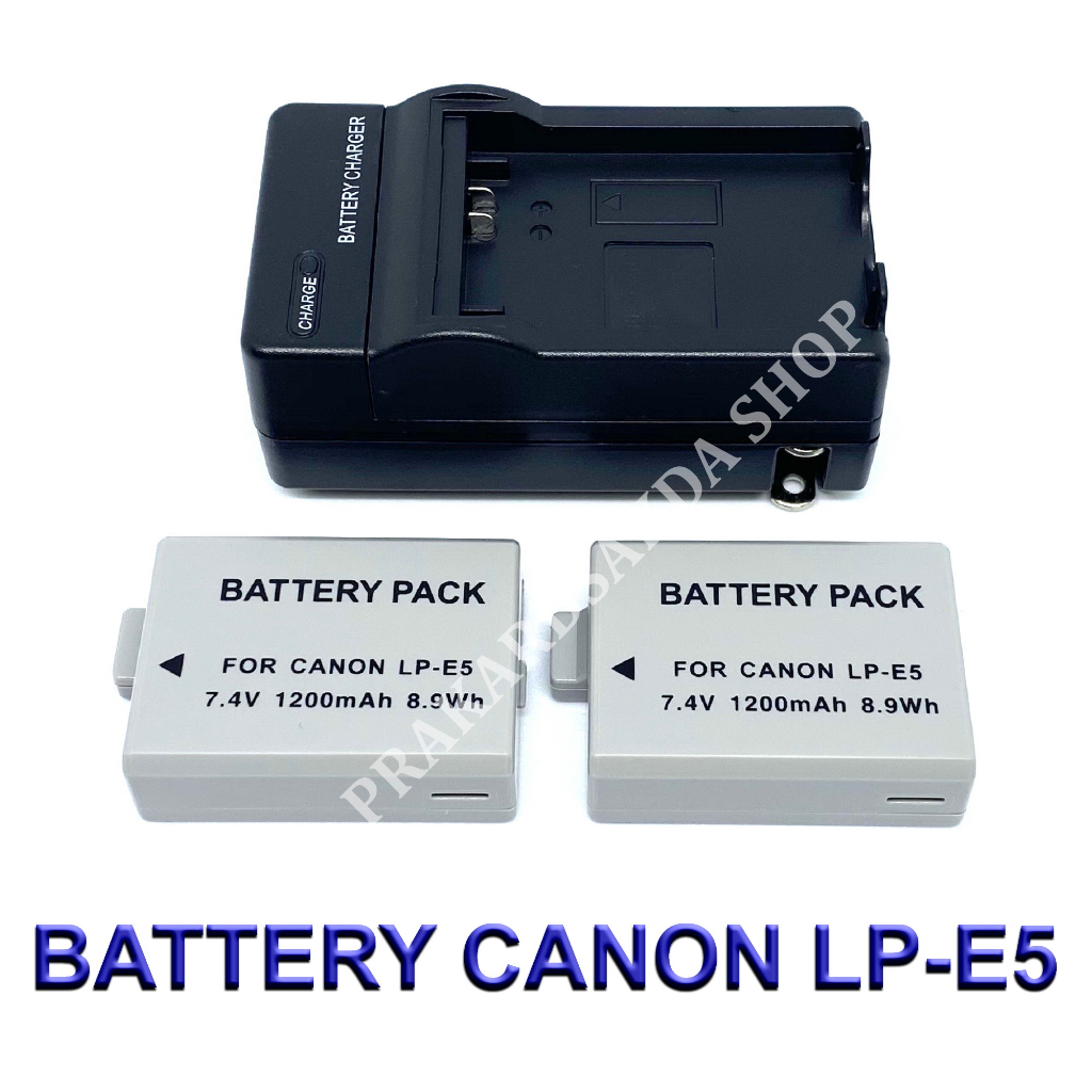LP-E5 / LPE5 Battery and Charger For Canon EOS Rebel XSi,XS,T1i,450D,500D,1000D,Kiss F/X2/X3 BY PRAKARDSAKDA SHOP