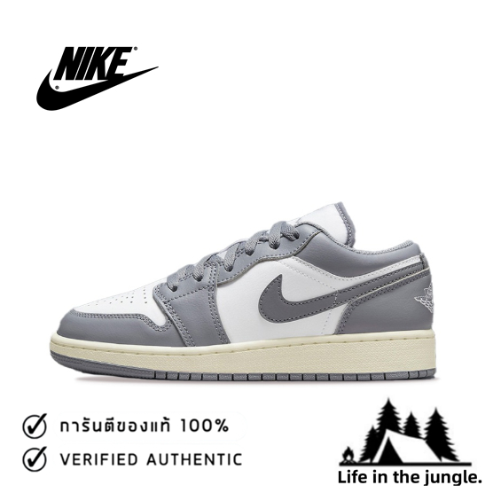 ของแท้ 100 % nike Air Jordan 1 Low Vintage Grey สีเทา