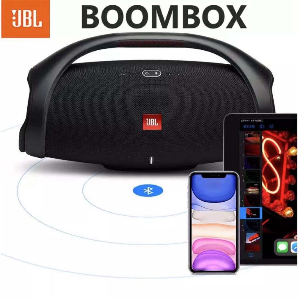 ลำโพงบลูทูธJBL Boombox เครื่องเสียง ลำโพงกลางแจ้ง Wireless Bluetooth Speaker ใหม่ล่าสุดจาก ลำโพงบลูทูธกันน้ำแบบพกพา