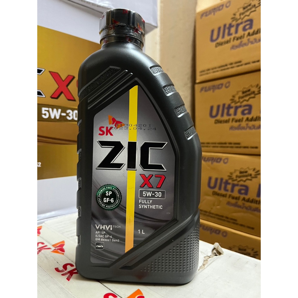 SK ZIC X7 5W30 น้ำมันเครื่องยนต์เบนซินสังเคราะห์แท้ 100% SAE 5W30 ขนาด 1 ลิตร (00002112 =1)