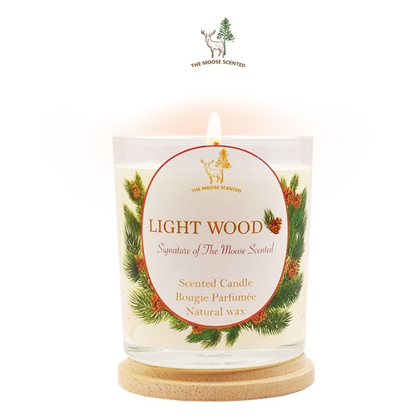 เทียนหอมใส่แก้ว กลิ่นป่าสน Lightwood Signature of The Moose Scented