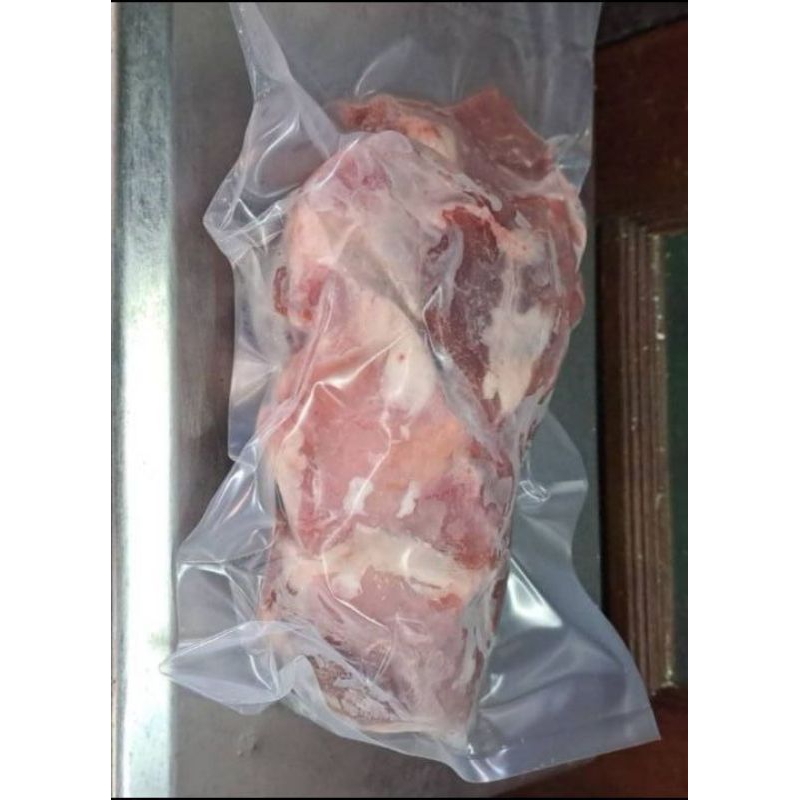 เนื้อแพะล้วน ขาหน้า ฮาลาล [Goat shoulder without bone] ไร้กระดูก ชิ้นอย่างสวย ให้ 1 กิโล ส่งฟรี