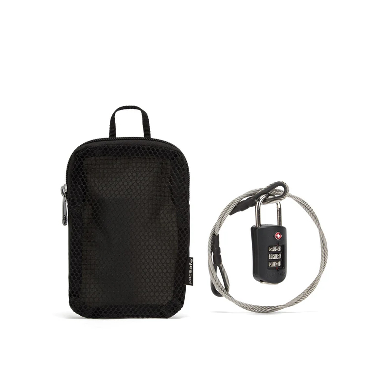 Pacsafe Prosafe 1000 with steel cable แม่กุญแจพร้อมสายเคเบิลล๊อคกระเป๋าเดินทาง
