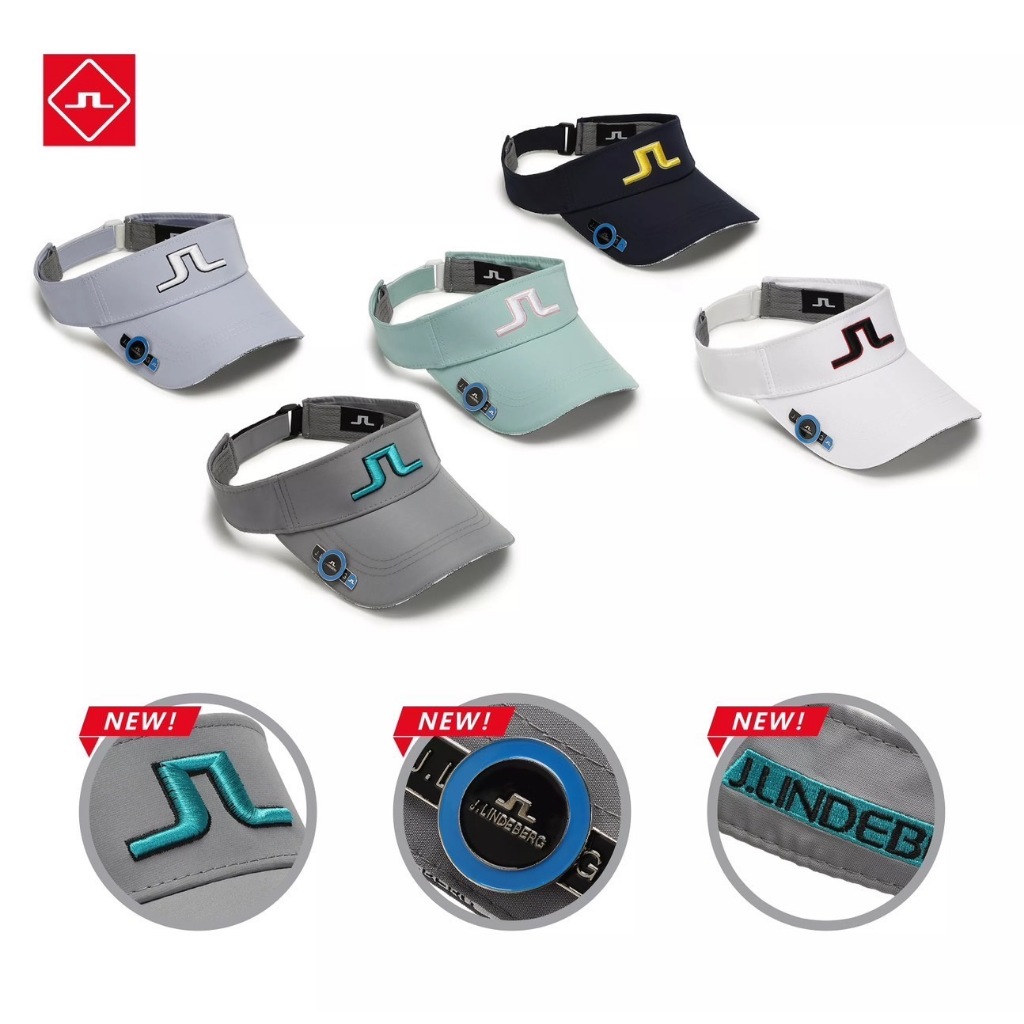 หมวกกอล์ฟ Visor J LINDEBERG 2024 Golf Hat JL with Golf Ball Marker