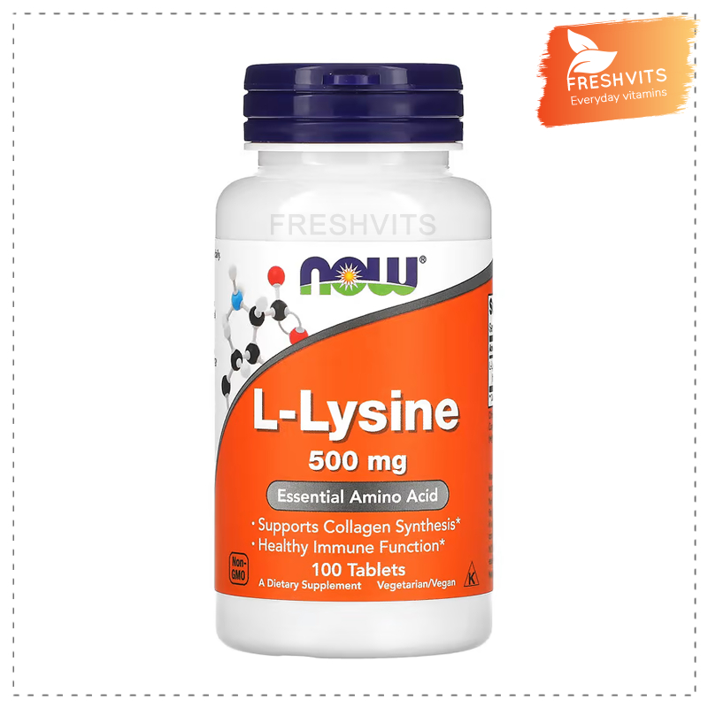 NOW Foods, L-Lysine, 500 mg, 100 Tablets