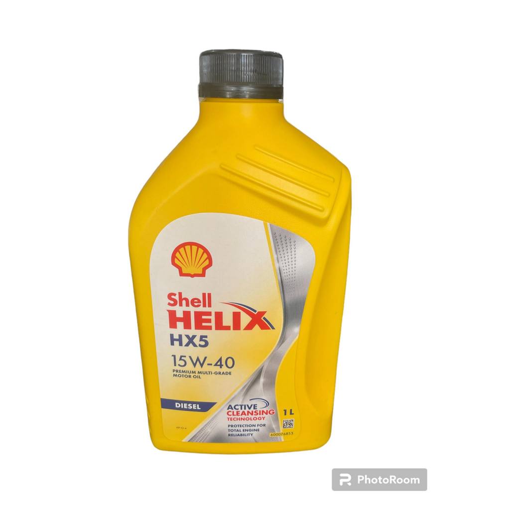 น้ำมันเครื่อง Shell HX5 15W-40 ดีเซล กึ่งสังเคราะห์ มัลติเกรด ขนาด1ลิตร งานแท้ รับประกันสินค้า