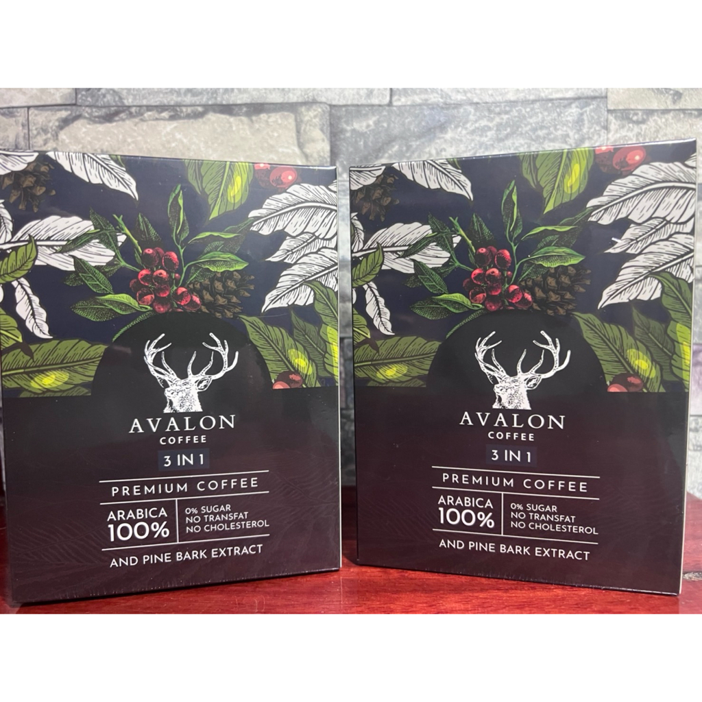 Avalon Coffee 3in1 กาแฟ Arabica 100% ผสมสารสกัดเปลือกสน จากอมก๋อย