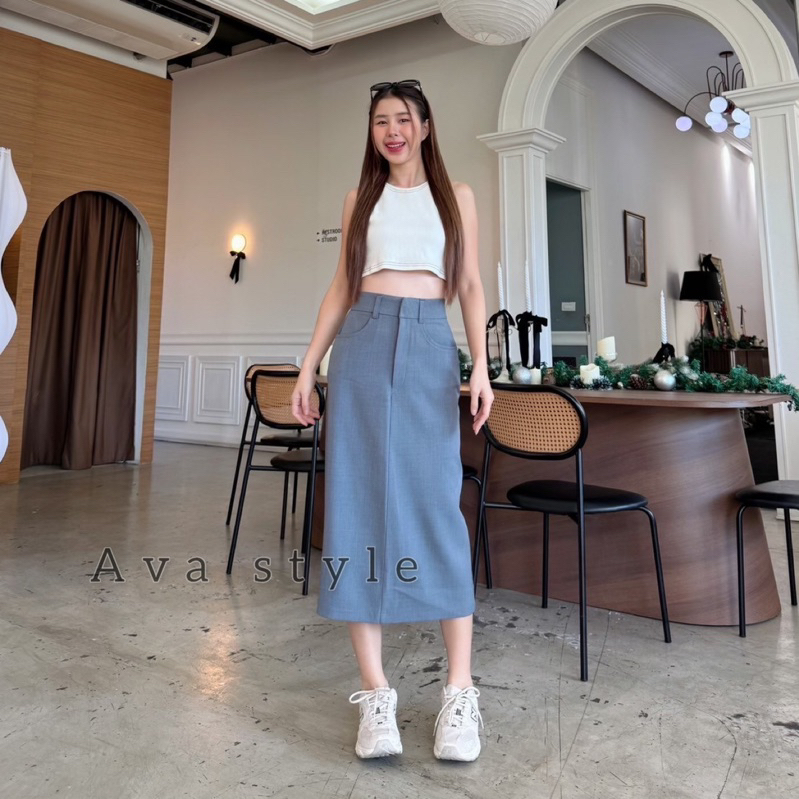 S-XXL🌈🌈Y2K🦋กระโปรงเอวสูง(ผ่าหลัง) รุ่นชิปหน้าผ้าป๊อกกี้ ผ้าดีทรงสวย ❤️❤️❤️ - รูปที่ 5