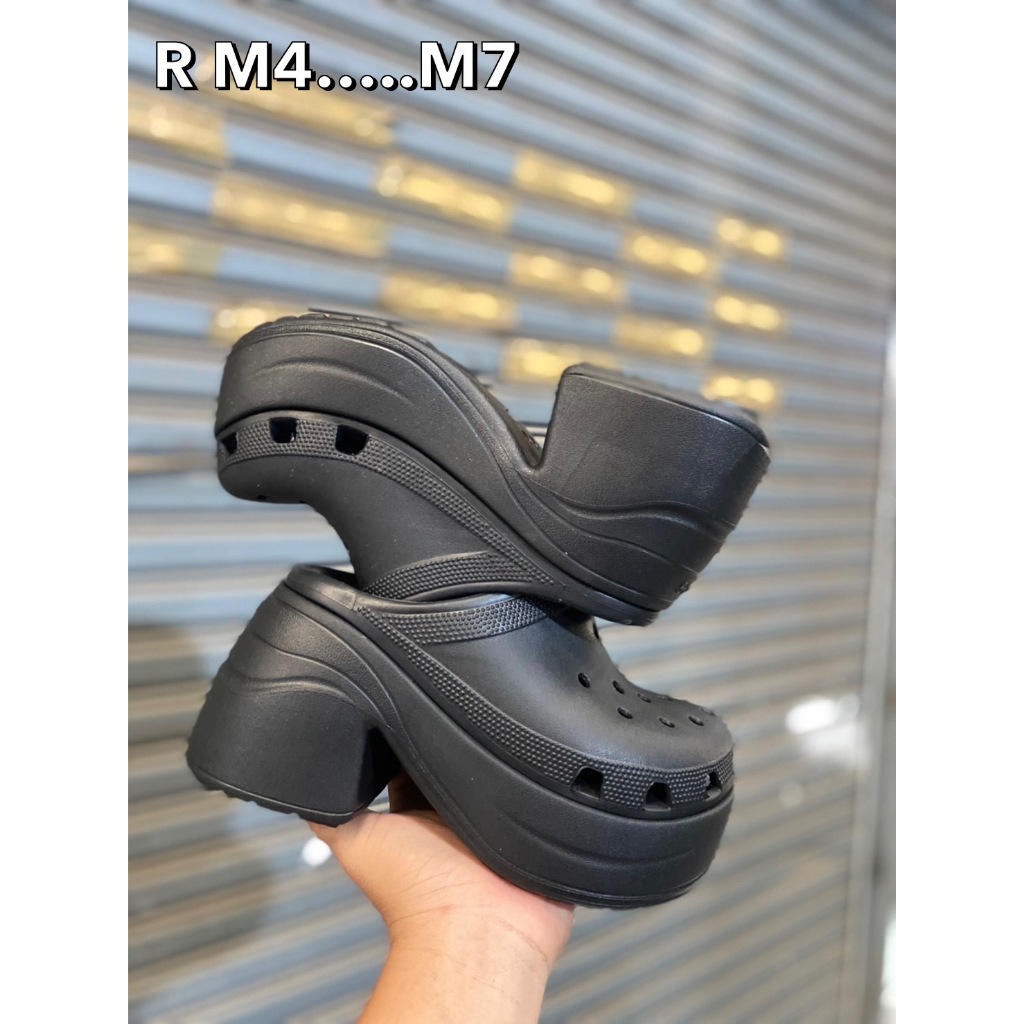 รองเท้าแตะแบบสวม⚡Croc-Siren Sz.M4-M7 สไตล์ เรียบ หรู ดูแพง แมทส์ชุดง่าย V60A106