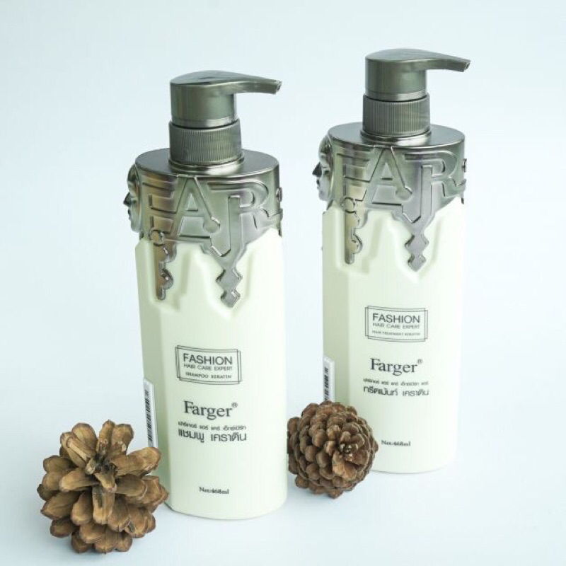 Farger แชมพูเคราตินและทรีทเม้นท์เคราตินกู้ผมเสียให้กลับมามีชีวิตชีวาอีกครั้ง ขนาด 468 มล.