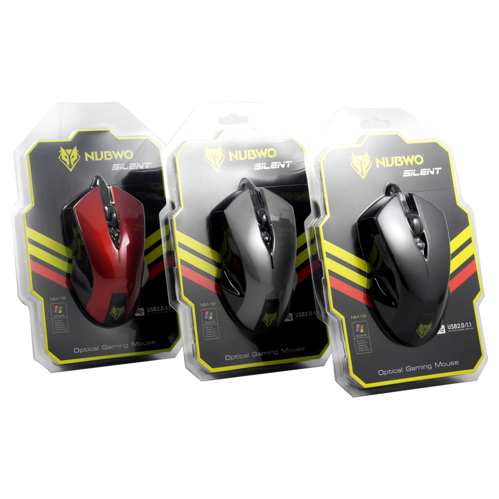 เมาส์ Nubwo Silent Mouse NM-19/NM-93 เมาส์เกมส์มิ่งไร้เสียงคลิก ประกันศูนย์ 1 ปี