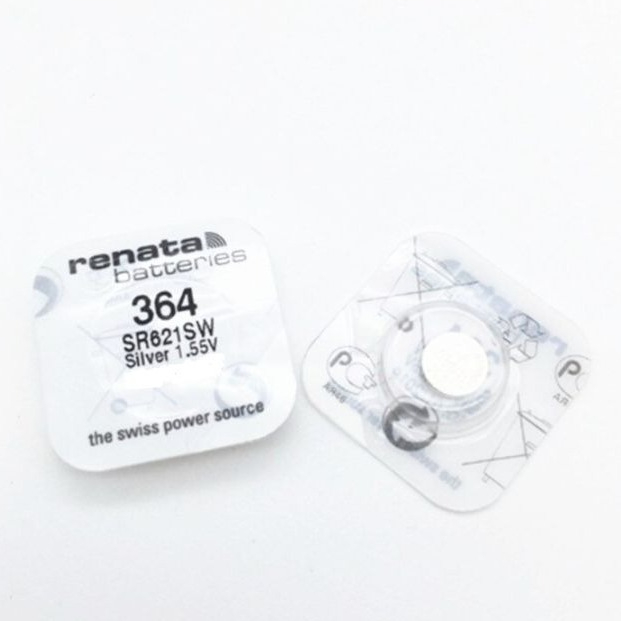 Renata 364 ถ่านกระดุม , SR621SW 1.55V จำนวน1ก้อน ของใหม่ ของแท้