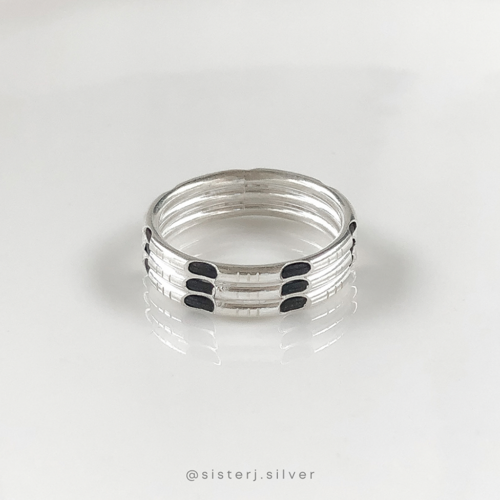 Sister J | silver925 | แหวนเงินแท้ | basic ring 3 row