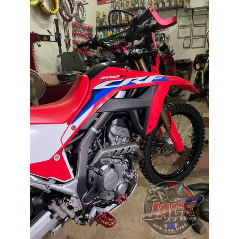 สติกเกอร์กันลายโครงCRF300L,สติกเกอร์กันลายโครงCRF250L อย่างดี สีดำด้าน