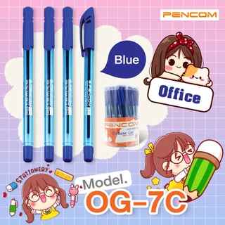 PENCOM OG07C-BL (Blue) ปากกาหมึกน้ำมันแบบปลอก