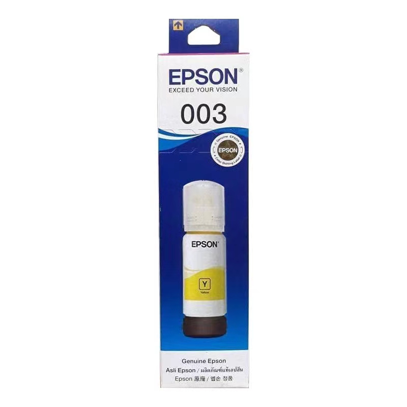 (พร้อมกล่อง BOX)EPSON 003 4 สี BK, C, M, Y หมึกแท้ 100%/ราคาถูก (L1110,L3100,L3101,L3110,L3150,L3210,L3216,L3250,L5190)