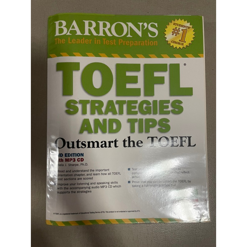 BARRON’S TOEFL STRATEGIES AND TIPS Outsmart the TOEFL (2ND EDITION)