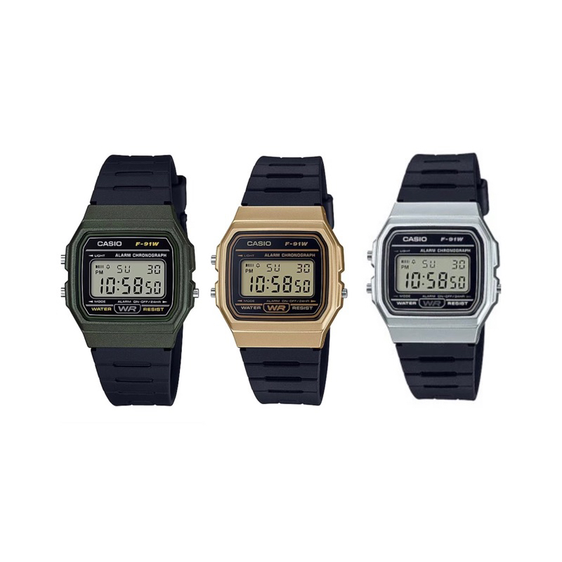 CASIO ราคาพิเศษสุด นาฬิกาข้อมือ รุ่น F-91WM-9ADF | F-91WM-7ADF | F-91WM-3ADF