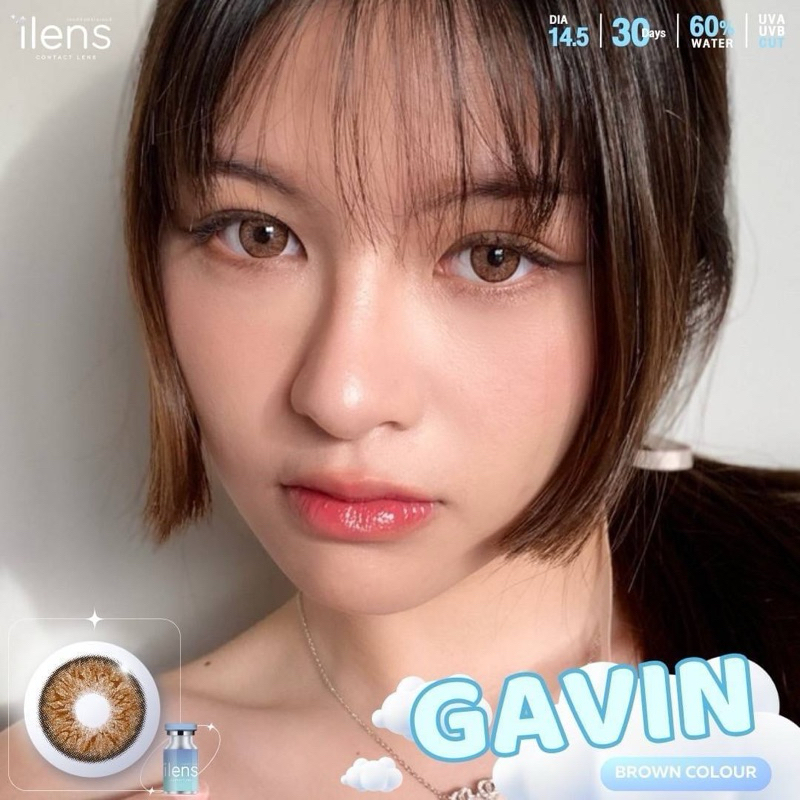 คอนแทคเลนส์ ilens  Gavin ค่าอมน้ำ60% ขนาดmini