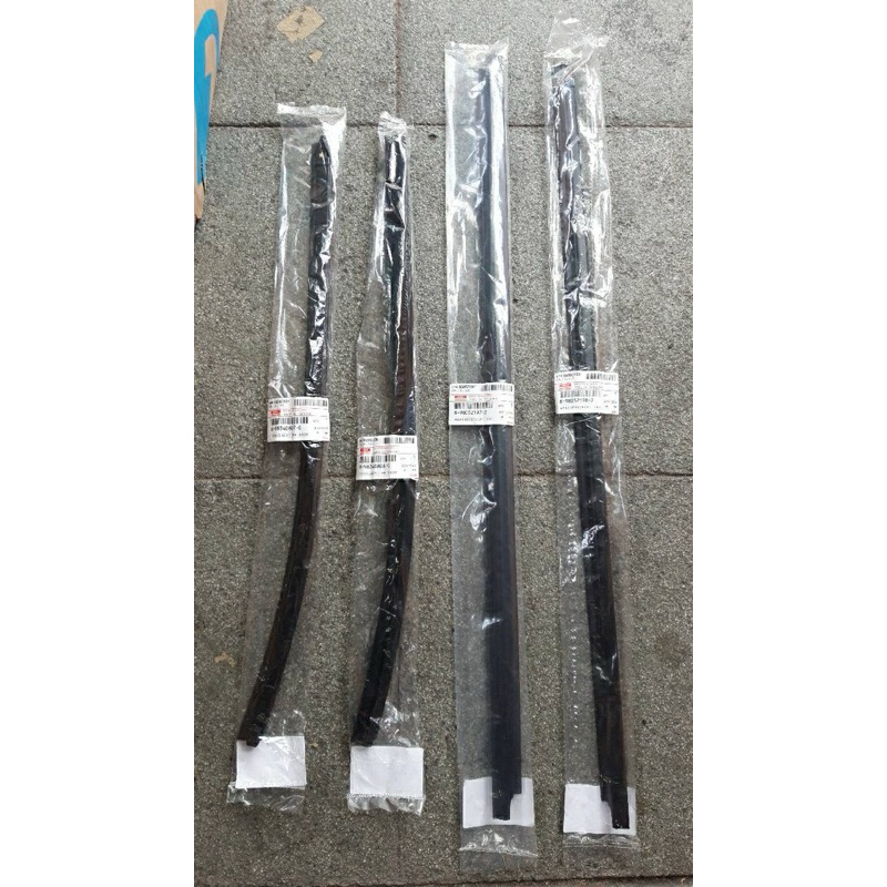 ยางรีดน้ำนอก Isuzu muX Dmax 2ประตู 4ประตู ปี2002-2019 คิ้วรึดน้ำmux อะไหล่แท้ ราคาเส้นละ