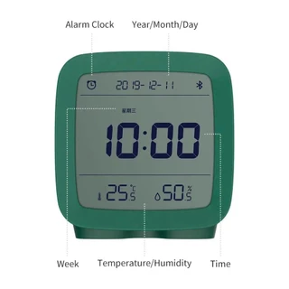 Qingping Cleargrass บลูทูธนาฬิกาปลุกสมาร์ทควบคุมอุณหภูมิความชื้นจอแสดงผลหน้าจอ LCD ปรับ Nightlight