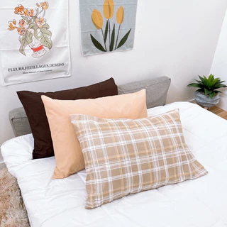 Pillowcase ปลอกหมอนหนุน ผ้าคอตตอน เนื้อนุ่มนิ้ม หนุนสบาย งานไทยพร้อมส่ง🧡🤎