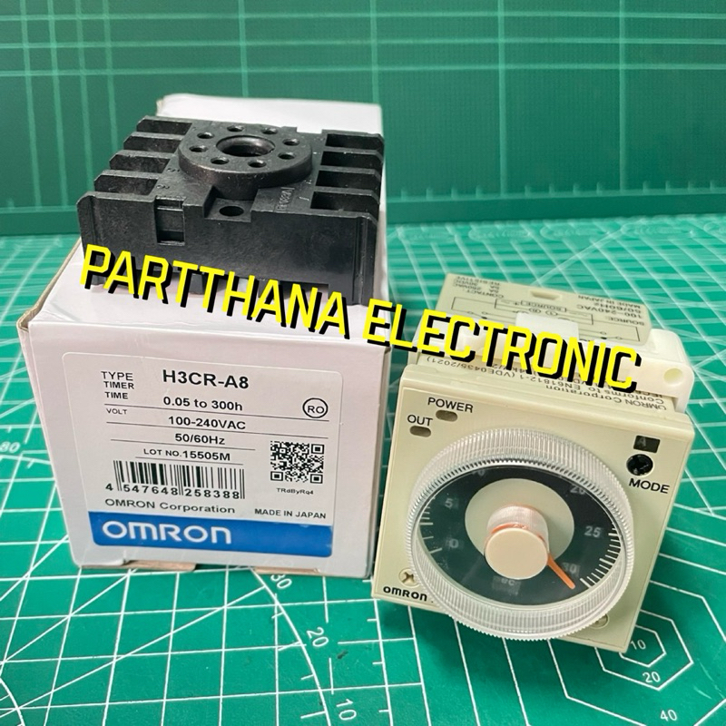 H3CR-A8 Power On Delay Timer(พร้อมซ๊อกเก็ต) งานรับประกัน MADE IN JAPAN พร้อมส่งในไทย