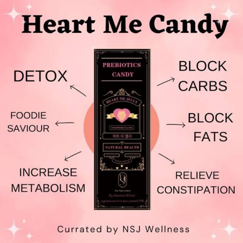 Heart me jelly Prebiotics 1 แถม 1
