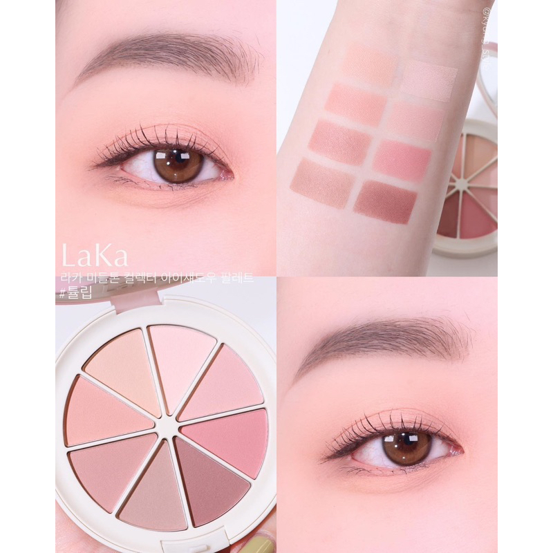 * มีราคา SALE * New พร้อมส่ง Laka : Mid-Tone Collector Eyeshadow Palette สี Tulip ของแท้