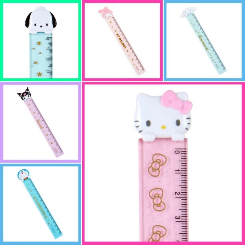 🧡 แท้ 100% ไม้บรรทัด Sanrio ruler 💜 ไม้บรรทัดญี่ปุ่น ไม้บรรทัดการ์ตูน  Kuromi คุโรมิ My Melody เครื่