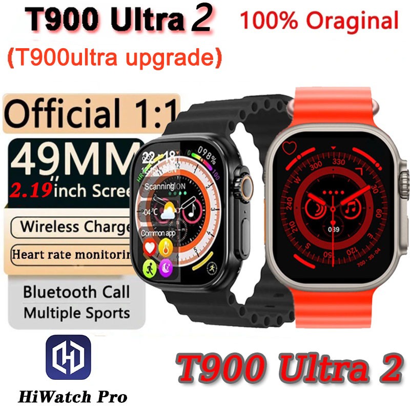 Smart Watch สมาร์ทวอทช์ T900/T800 Ultra Pro รองรับภาษาไทย นาฬิกาสมาร์ทวอทช์ สัมผัสได้เต็มจอ นาฬิกาsport นาฬิกากันน้ำ