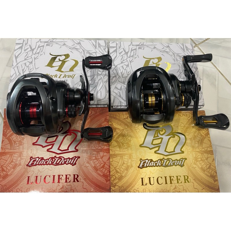 Black Devil Lucifer (ลูซิเฟอร์) 👍แถมสายรัดคันเบ็ดอย่างดี แบล็คเดวิล ลูซิเฟอร์