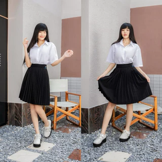 เสื้อนักศึกษาทรงบอย Oversize (ไม่มีกระเป๋า-ไม่เข้ารูป) เสื้อนักศึกษาผู้หญิง Sz.S32-50