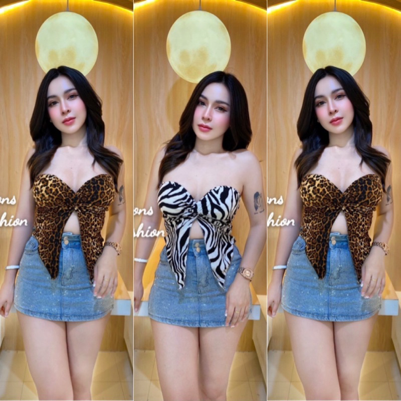 💕ShopBypuy💕เกาะอกลายเสือแซ่บๆ🔥🔥รวมเสื้อลายเสือเซ็กซี่ๆ🐯