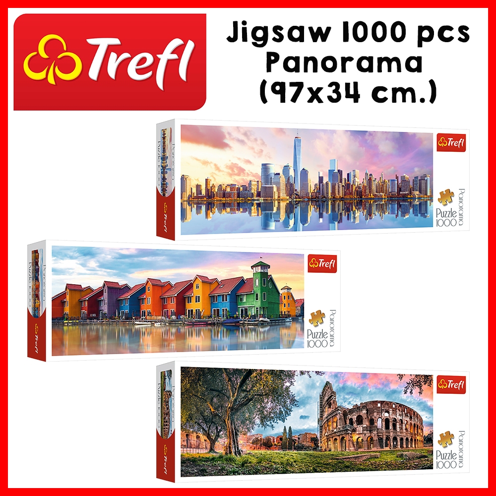 TREFL Jigsaw Panorama 1000 จิ๊กซอว์ แนวนอน พาโนราม่า จำนวน 1000 ชิ้น (97x34 cm.) นำเข้าจากยุโรป พร้อมส่งทุกรายการ