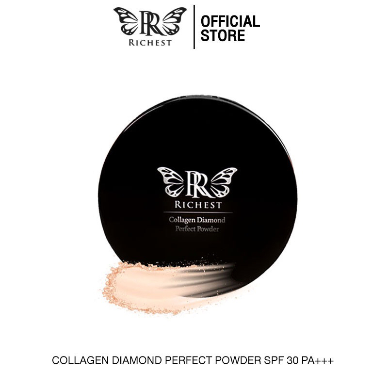 Collagen Diamond Perfect Powder SPF30 PA+++ แป้งคอลลาเจนเพชร บางเบา คุมมัน ผิวเล่นแสงดุจเพชร
