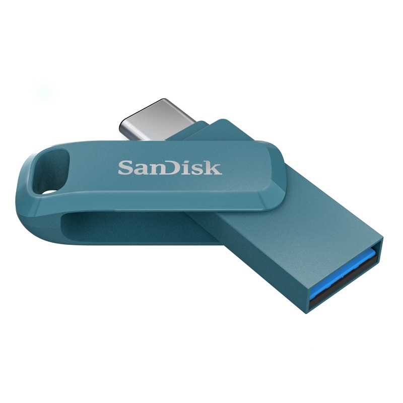 SANDISK ULTRA DUAL DRIVE GO USB TYPE-C 256GB BLUE (SDDDC3-256G-G46NBB) แฟลชไดรฟ์ ไดร์ฟ OTG สำหรับโทรศัพท์ แทปเลท คอม PC