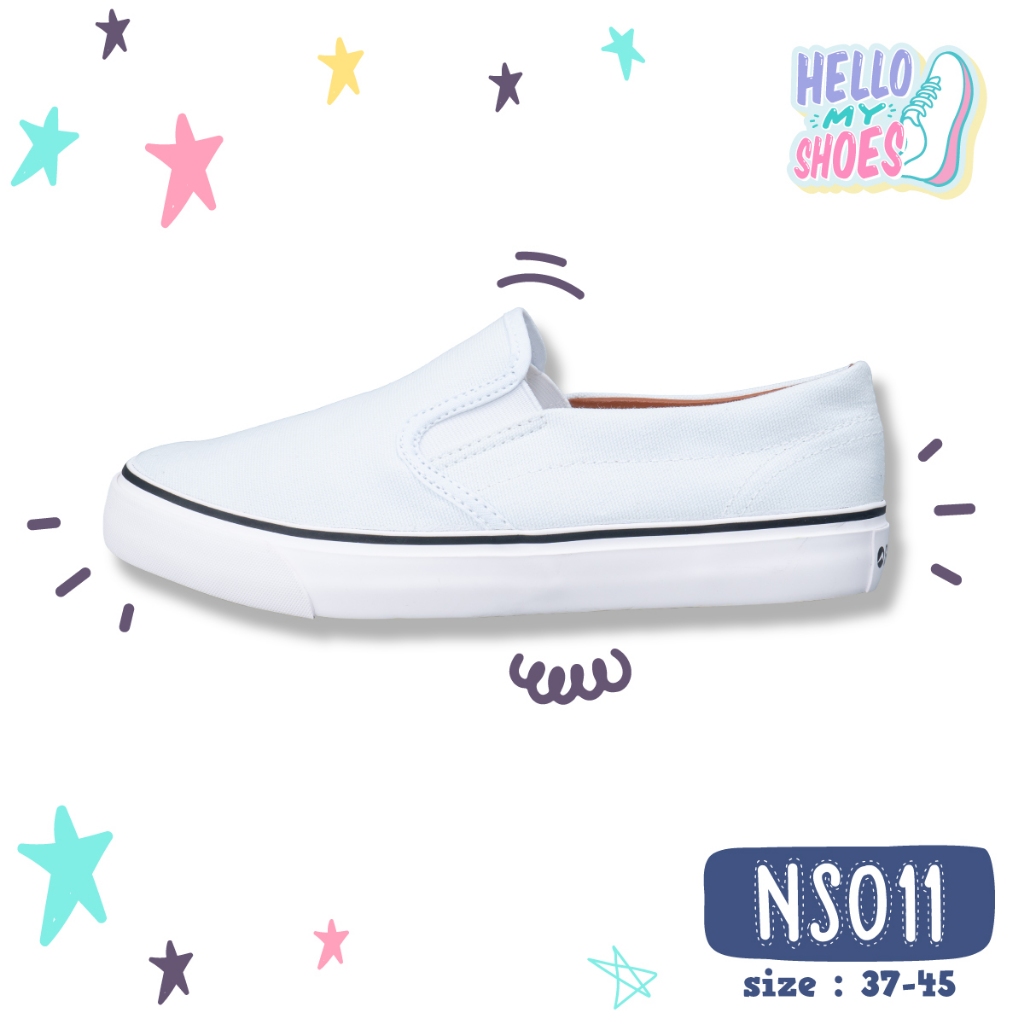 รองเท้าสลิปออน พื้นยางพารากันลื่น รุ่น NS011 สินค้าตรงปก จัดส่งไว แท้100%