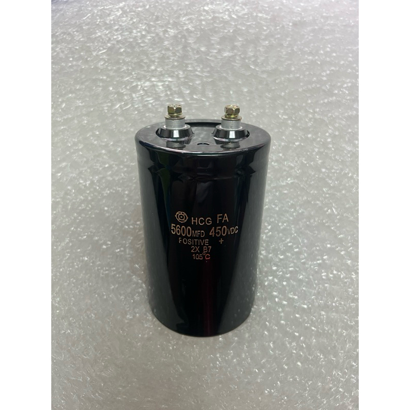 Capacitor 5600uF 450Vdc  ตัวเก็บประจุ ขนาดสูง14x7.5CM. Hitachi คาปาซิเตอร์ 5600UF 450Vdc พร้อมส่ง