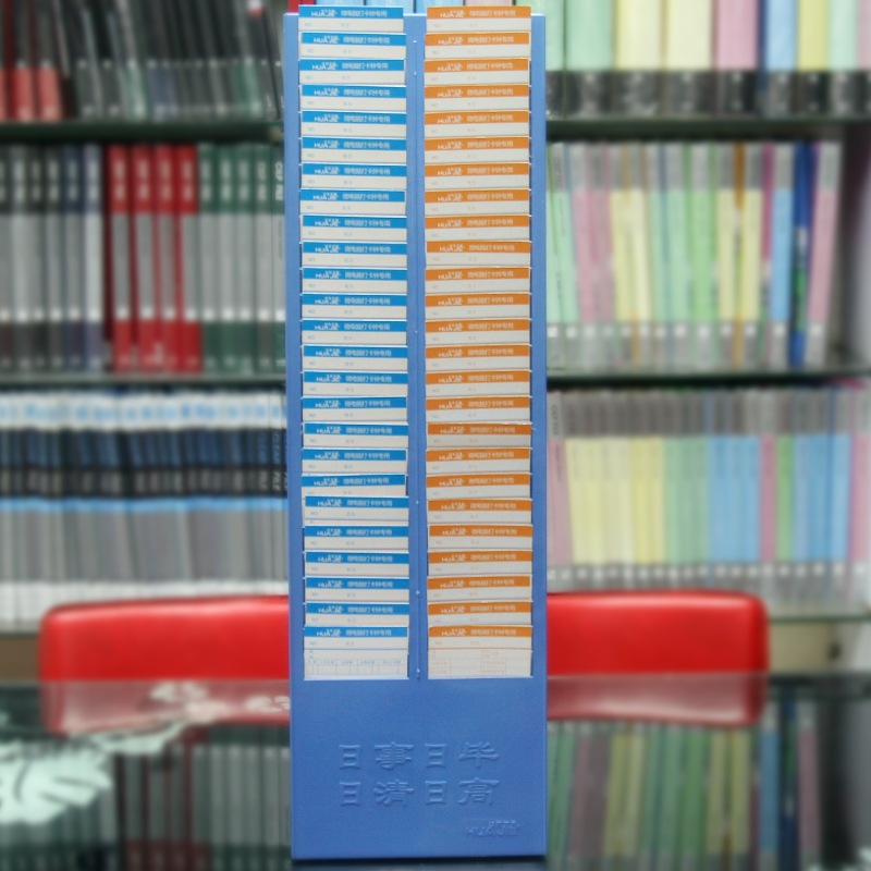 แผงเสียบบัตร แผงเสียบบัตรตอก 50 ช่อง OFFICE PLUS  (Random color) สำหรับ บัตรตอกเวลา เครื่องตอกบัตร