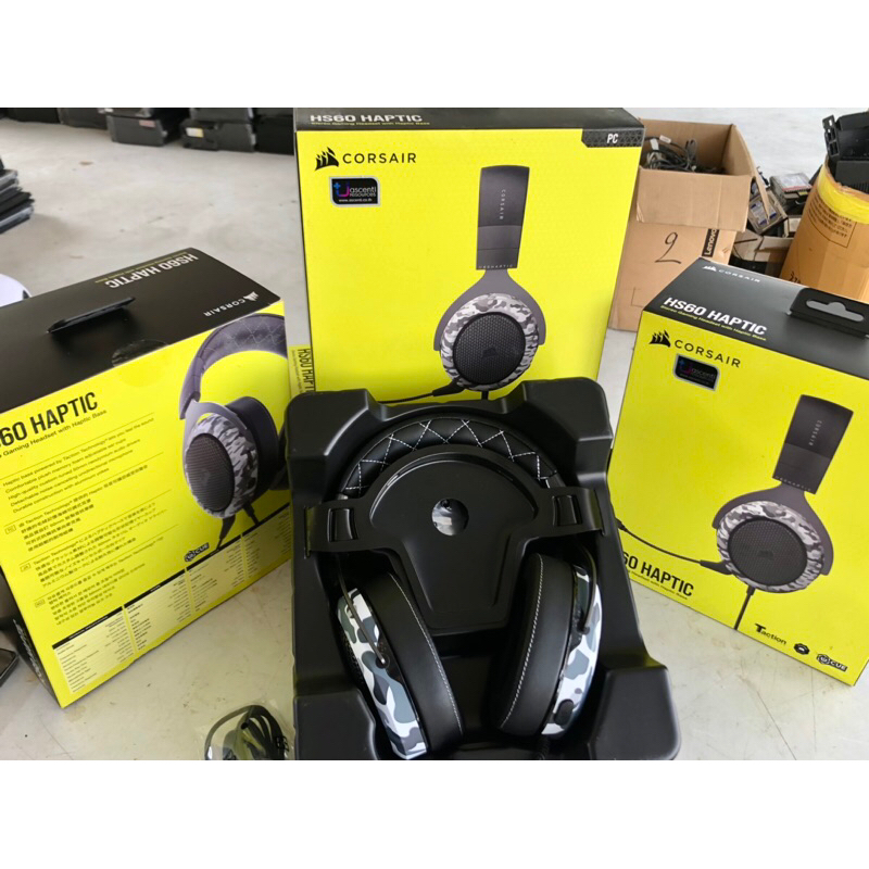 Headset หูฟังเกมส์มิ่ง CORSAIR HS60 Haptic Stereo Gaming Headset