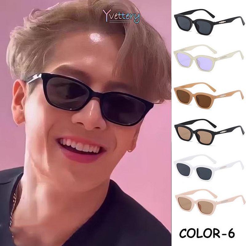 ส่งเร็ว แว่นกันแดดสไตล์เกาหลีเป็นที่นิยมJackson wang รุ่นเหลี่ยมวินเทจถนนสําหรับผู้หญิงสําหรับผู้หญิงและผู้ชาย.CODร้านค้