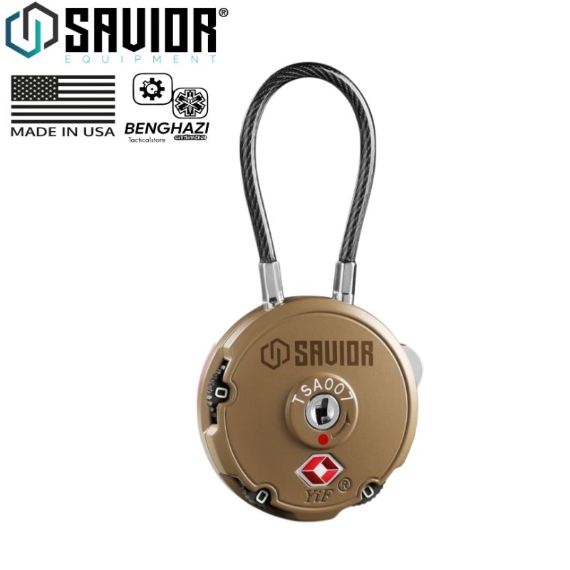 Savior​ 3-DIGIT CABLE LOCK​ ของแท้​ นำเข้าจาก​ USA​ - รูปที่ 3