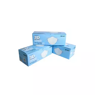 หน้ากากอนามัย 3 มิติ กันฝุ่น PM2.5 เชื้อโรค เกรดแพทย์ กล่อง 25 ชิ้น | 3 D Premium KF 94 BioSafe
