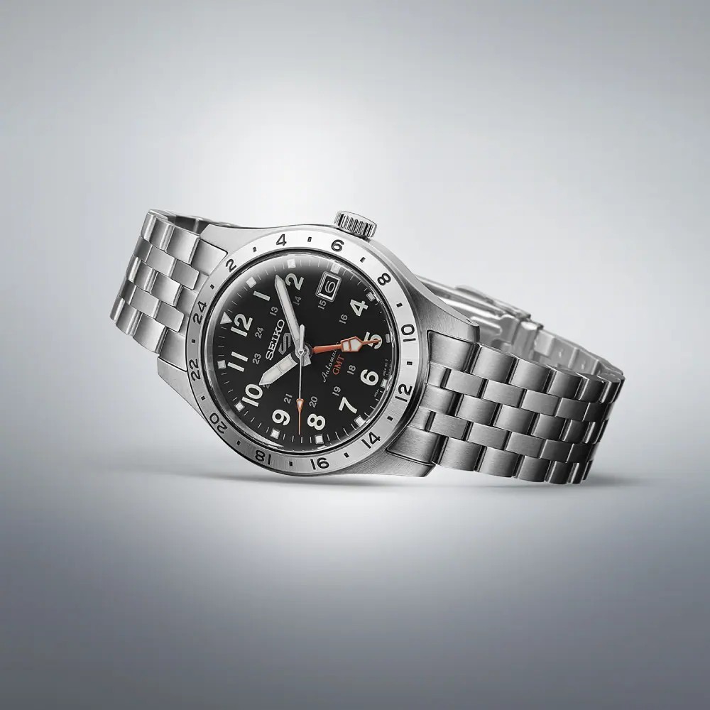 Seiko (ไซโก) นาฬิกาข้อมือ Seiko 5 Sports GMT Field Watch รุ่น SSK023K SSK025K ระบบอัตโนมัติ ขนาดตัวเรือน 39.40 มม.