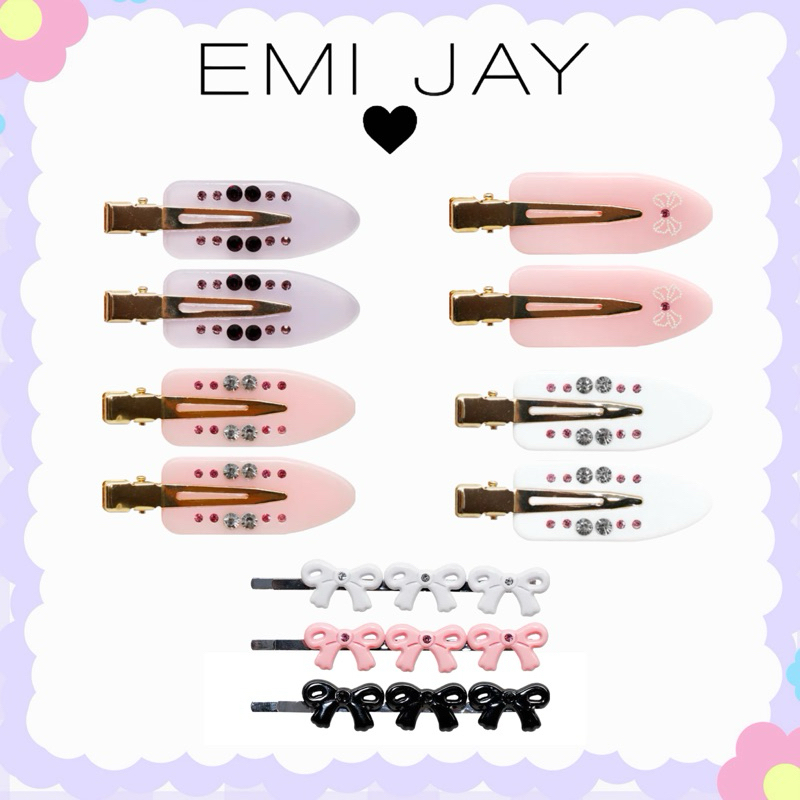 พร้อมส่ง  ♥️ส่งฟรีไม่ต้องใช้โค้ด♥️ EMI JAY POPSTAR CRÈME DE LA CRÈME กิ๊บหนีบผม กิ๊บติดผม ราคา ถูกที่สุด ดีลบีเคเค