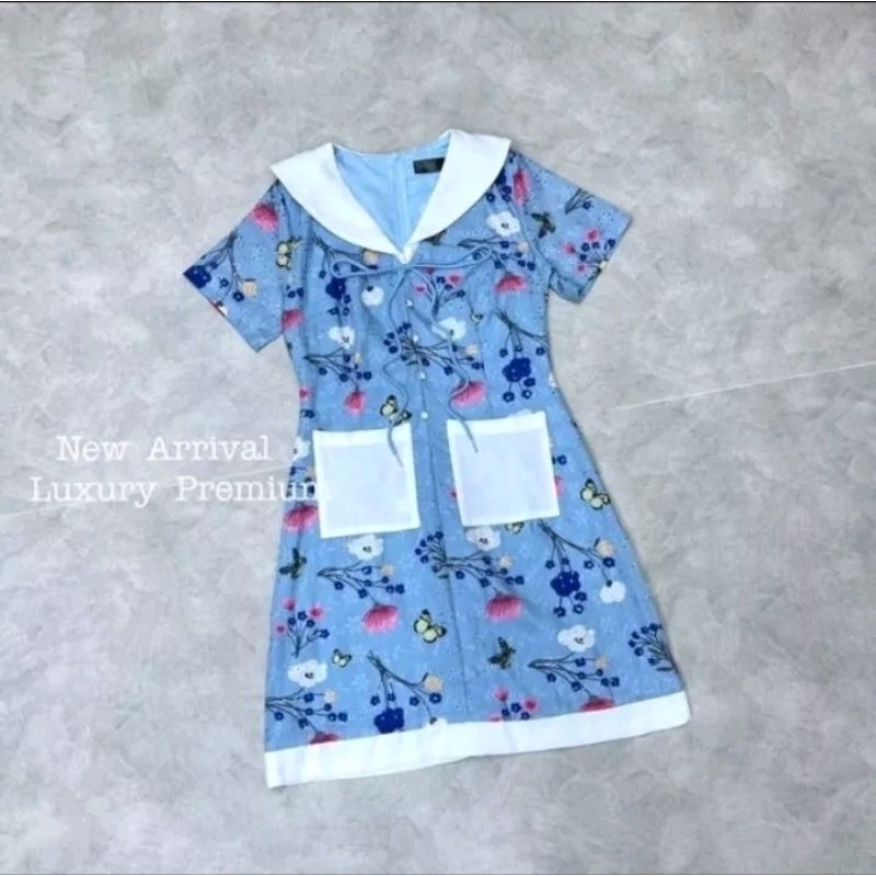 เดรสคอปกกะลาสี งานแบรนด์ BRT