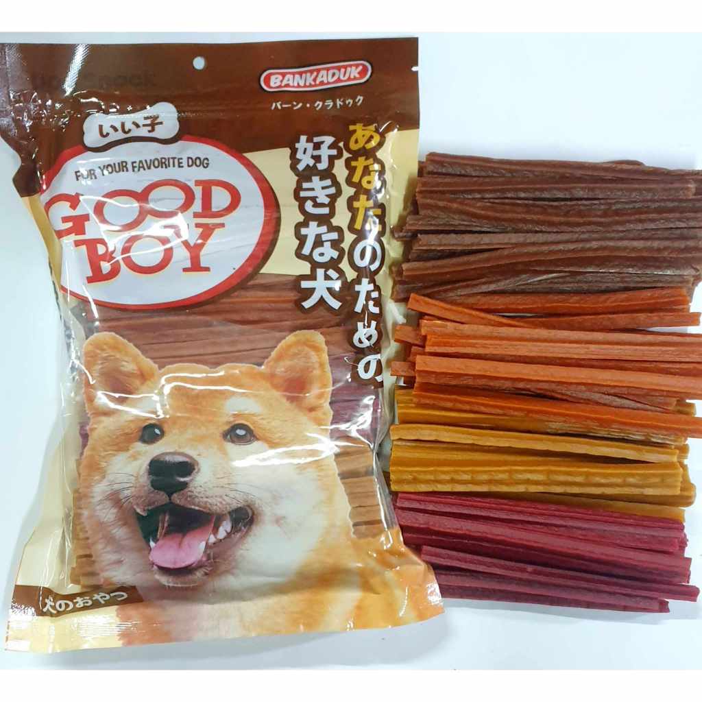ขนมสุนัข GOOD BOYแท่งเหลี่ยม ขนาด500กรัม(สุนัขแพ้ไก่ทานได้)