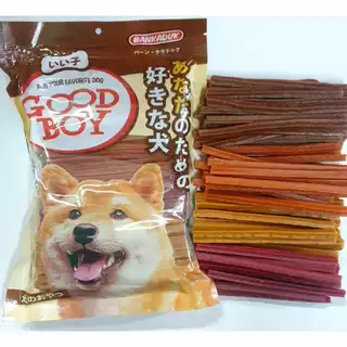 ขนมสุนัข GOOD BOYแท่งเหลี่ยม ขนาด500กรัม(สุนัขแพ้ไก่ทานได้)