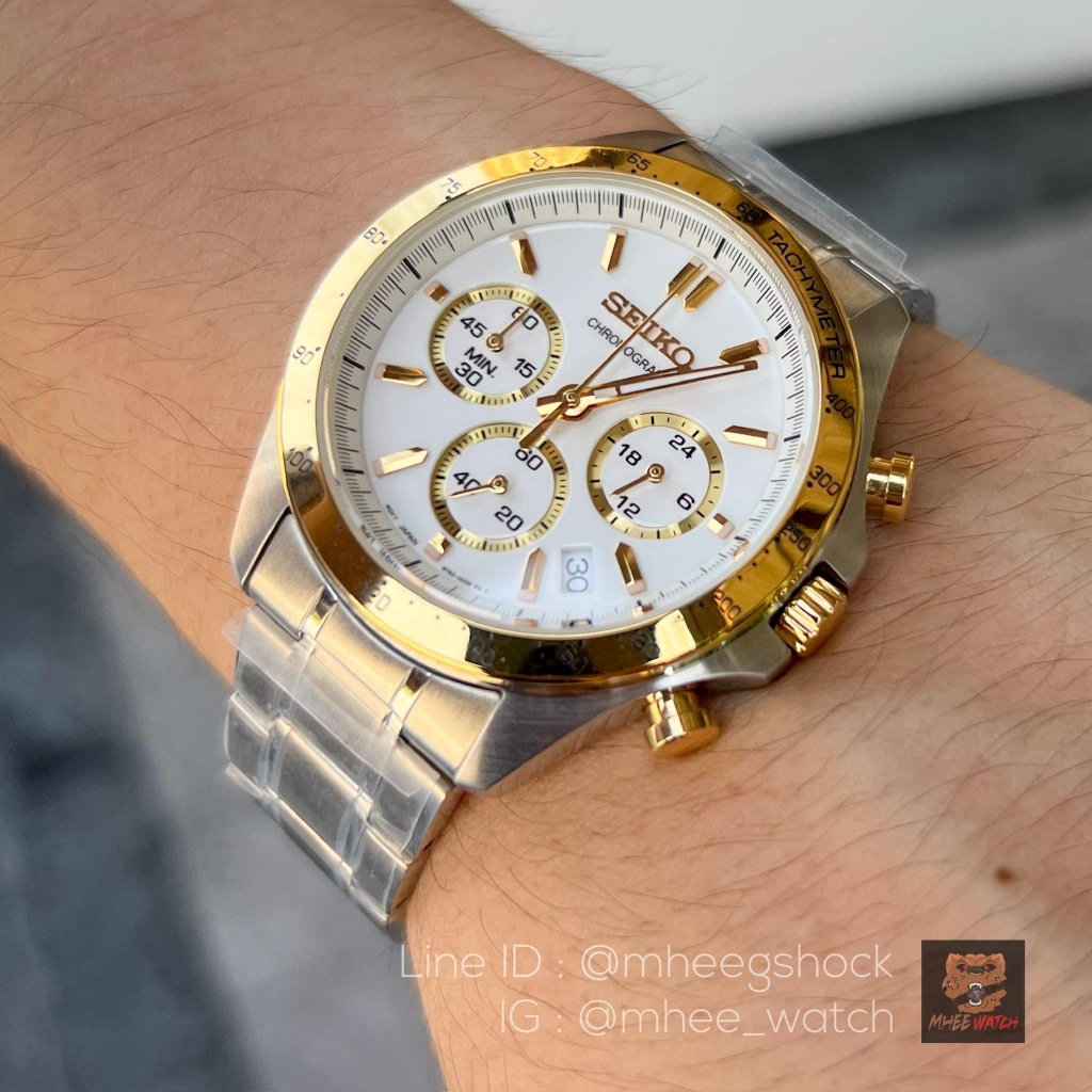 Seiko Chronograph Daytona JDM Two Tone Stainless And Gold Edition